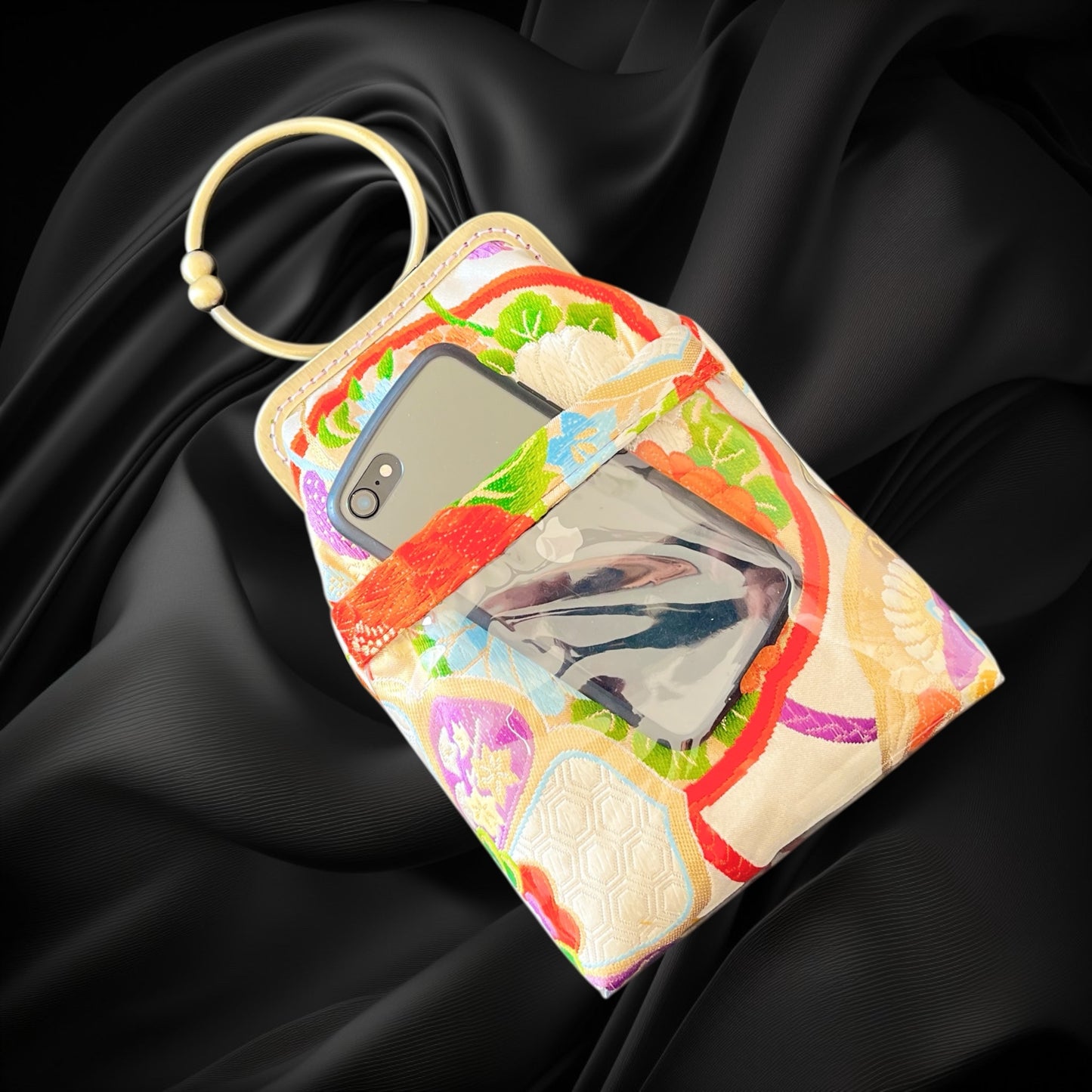 着物サコッシュ  スマホバッグ  [No.1653]