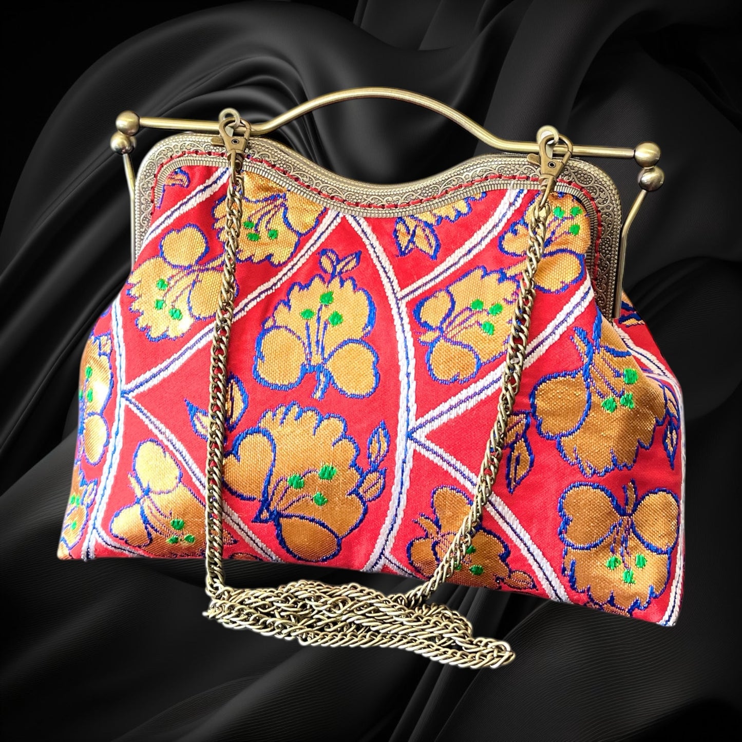 着物リメイクバッグ [No.1673]