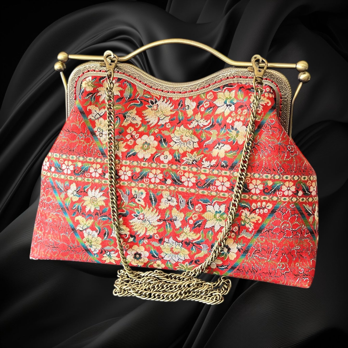 着物リメイクバッグ [No.1672]