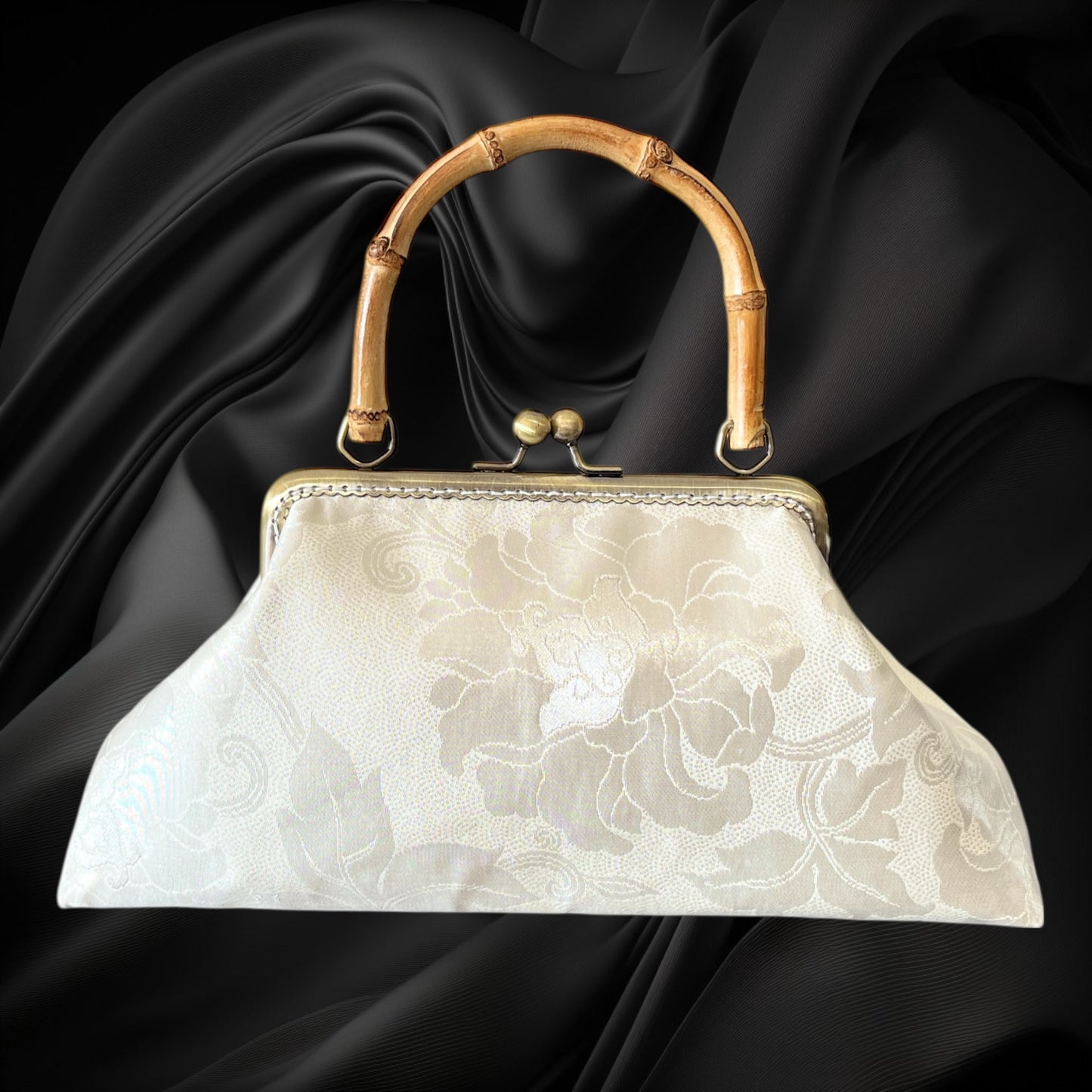 着物リメイクバンブーバッグ [No.1669]