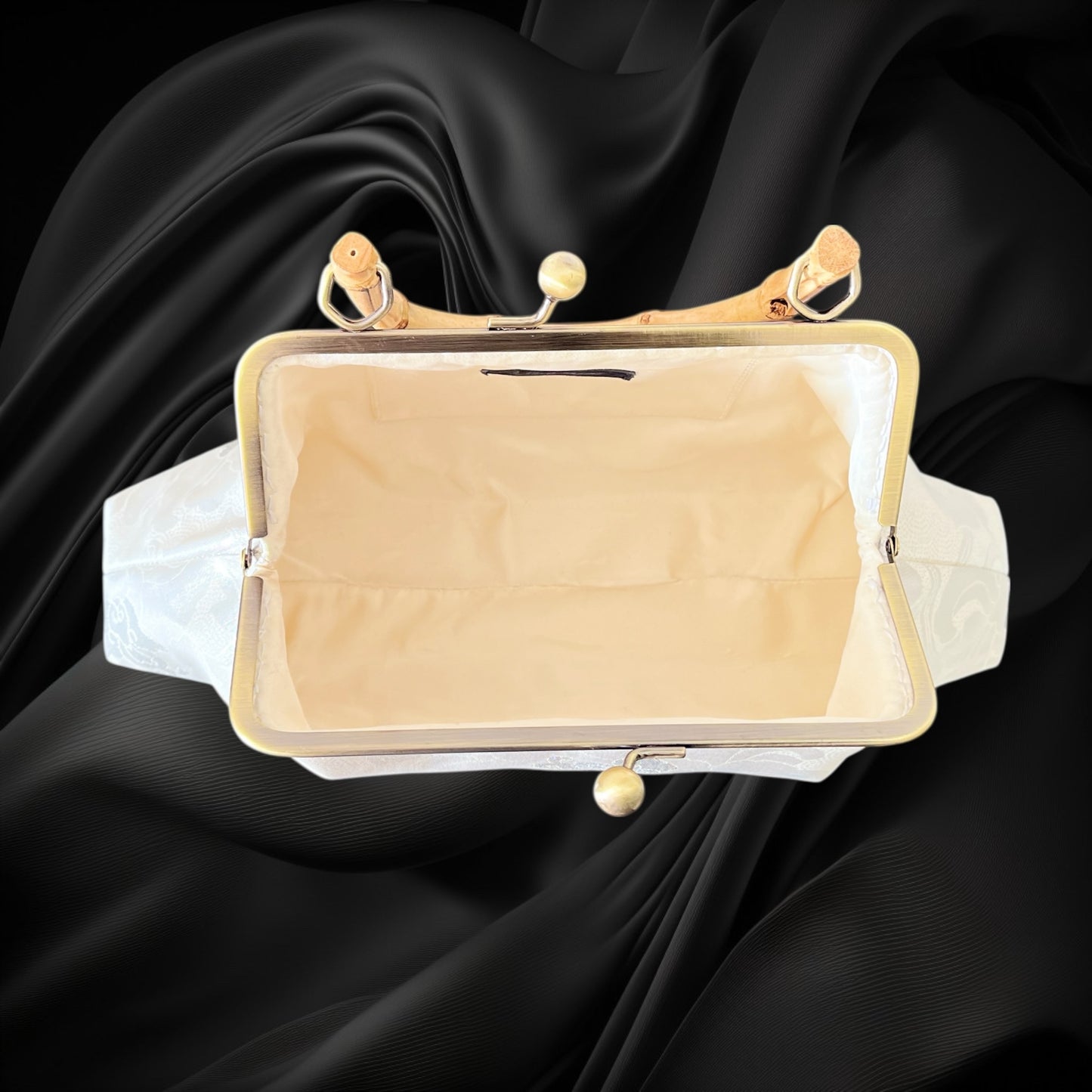 着物リメイクバンブーバッグ [No.1669]