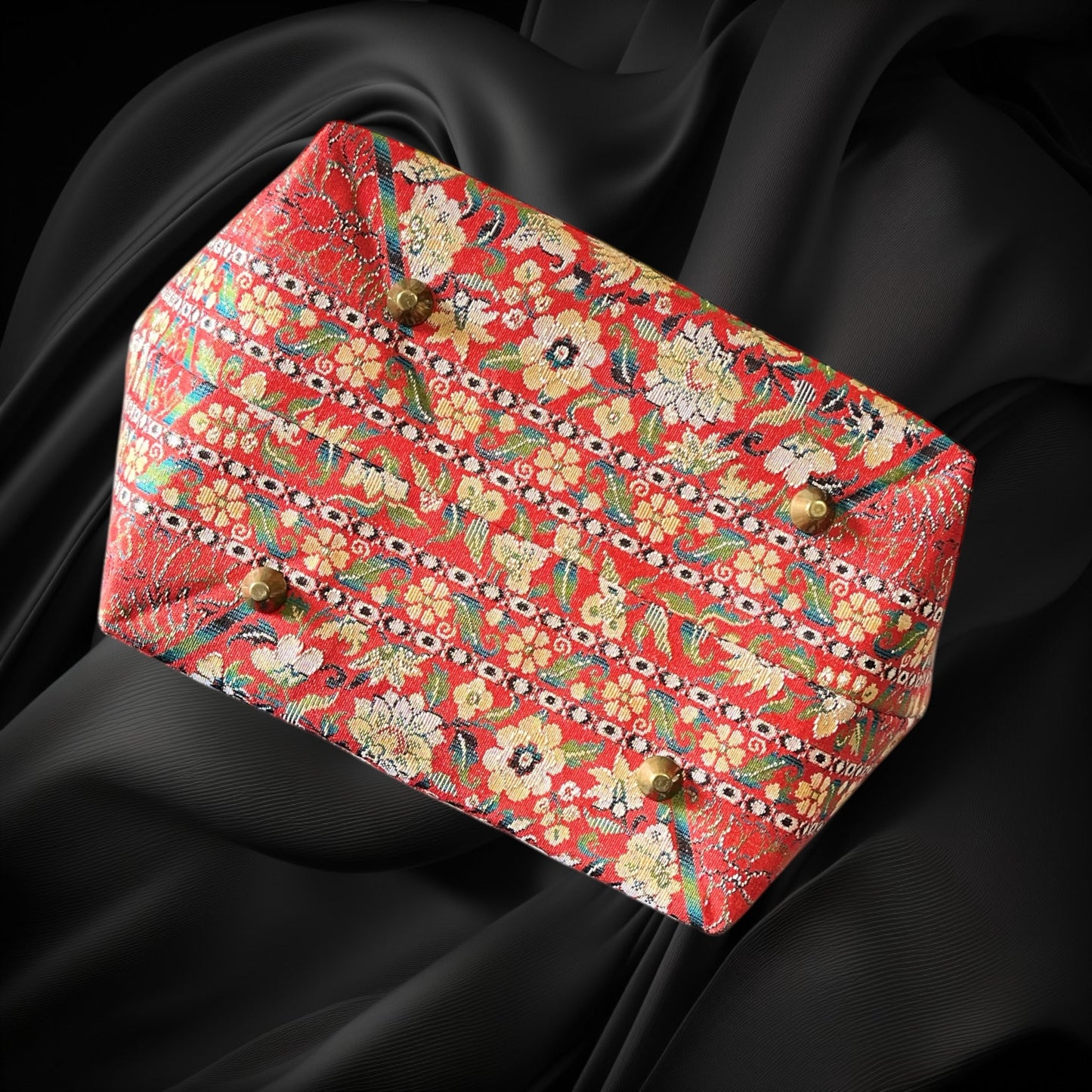 着物リメイクバンブーバッグ [No.1667]