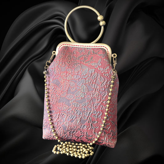 着物サコッシュ  スマホバッグ  [No.1683]