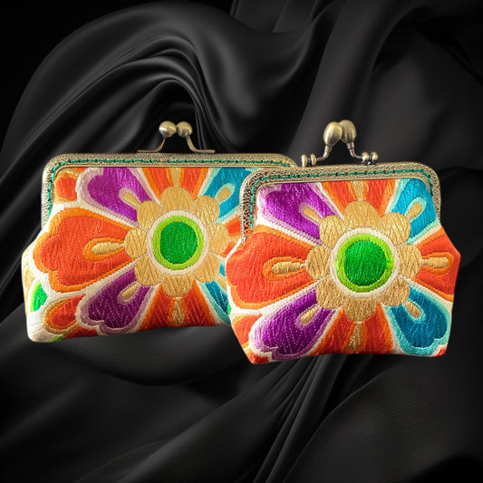 着物リメイクポーチ  [No.517]