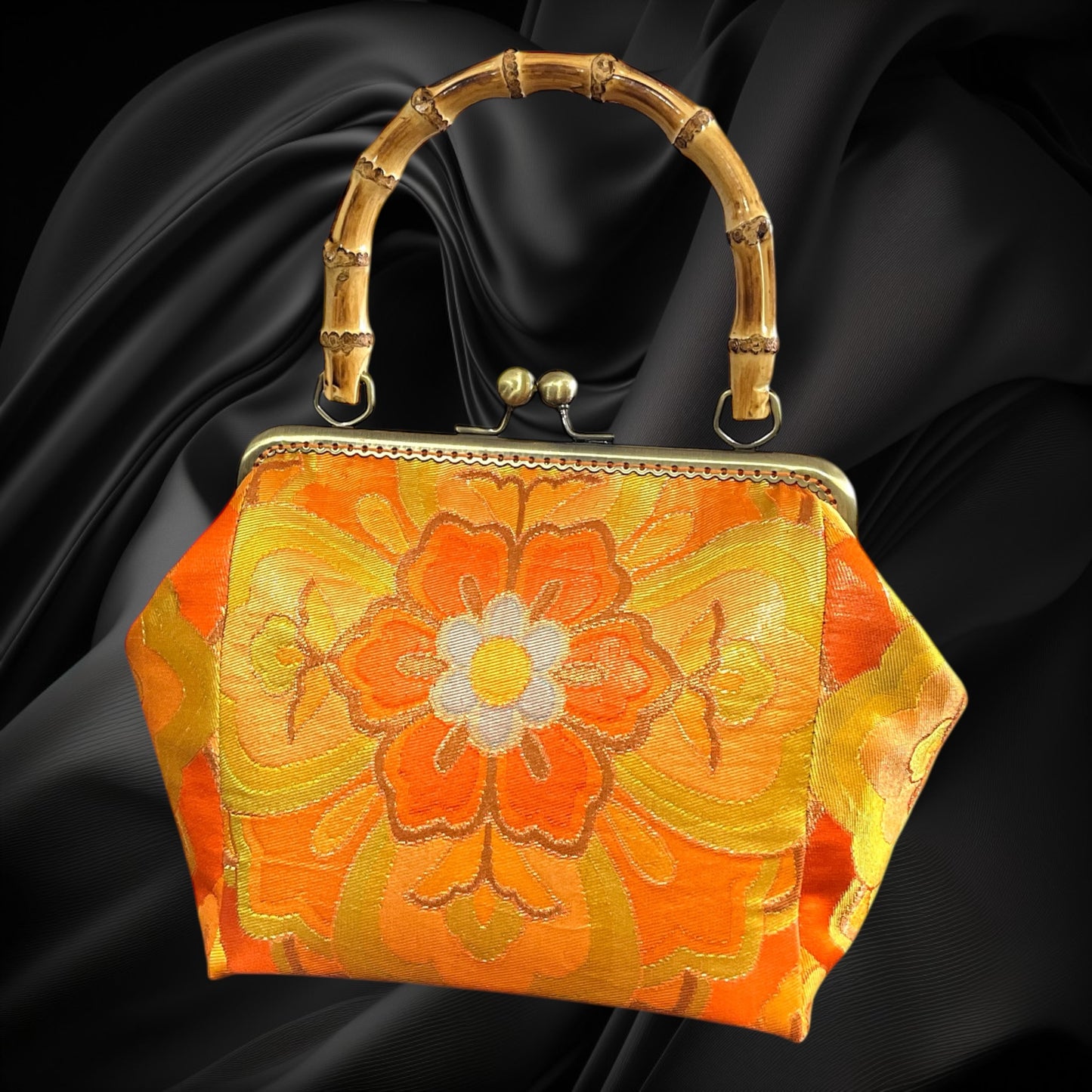 着物リメイクバンブーバッグ [No.1741]