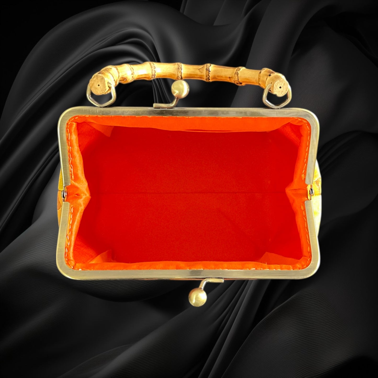 着物リメイクバンブーバッグ [No.1741]