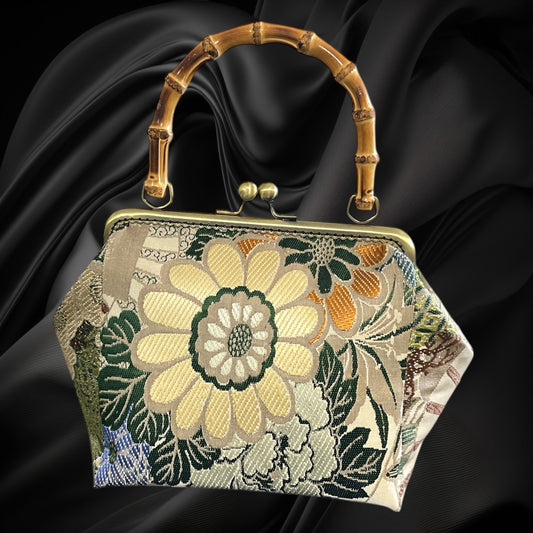 着物リメイクバンブーバッグ [No.1740]