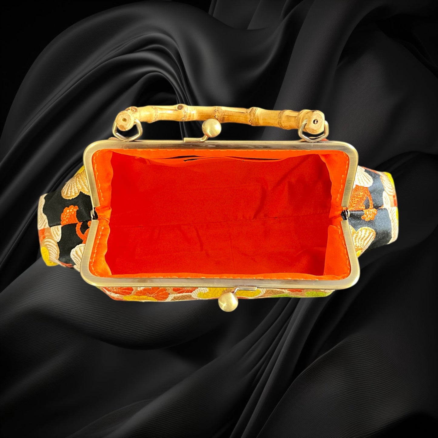 着物リメイクバンブーバッグ [No.1739]