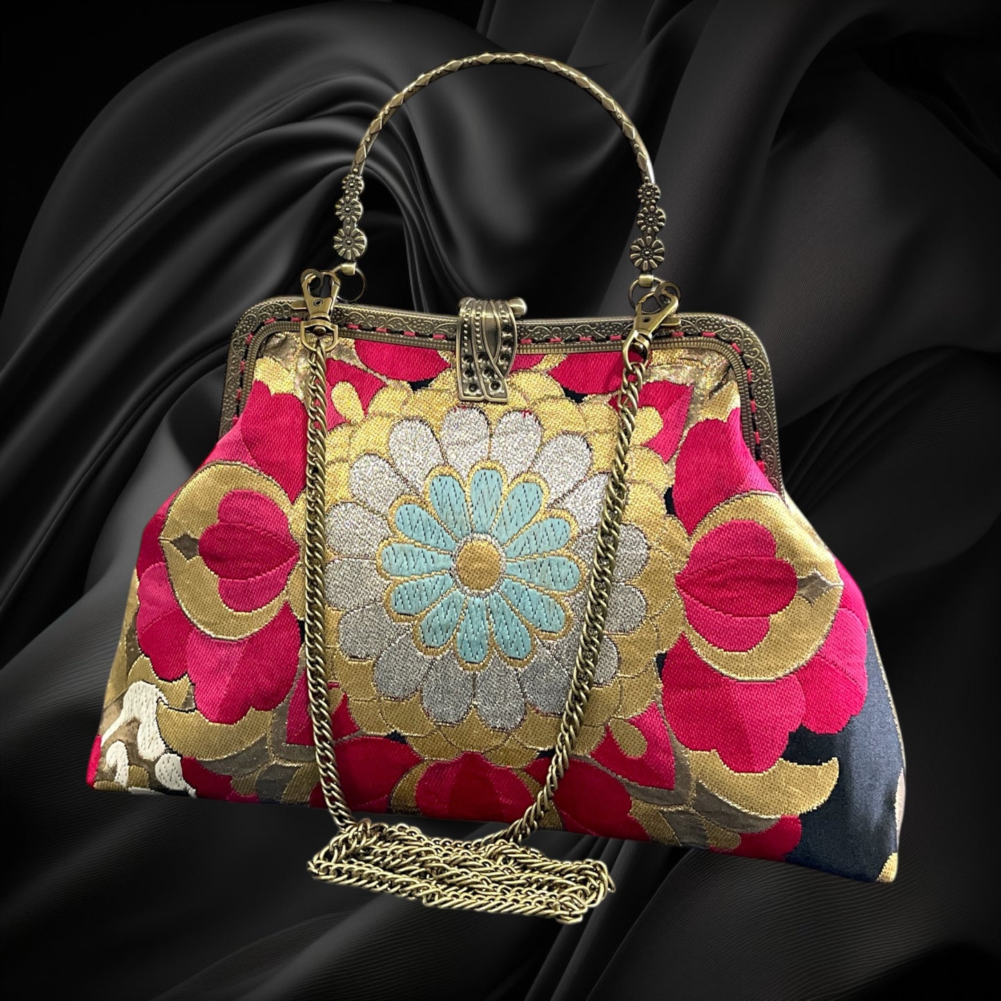 着物リメイクバッグ [No.1736]