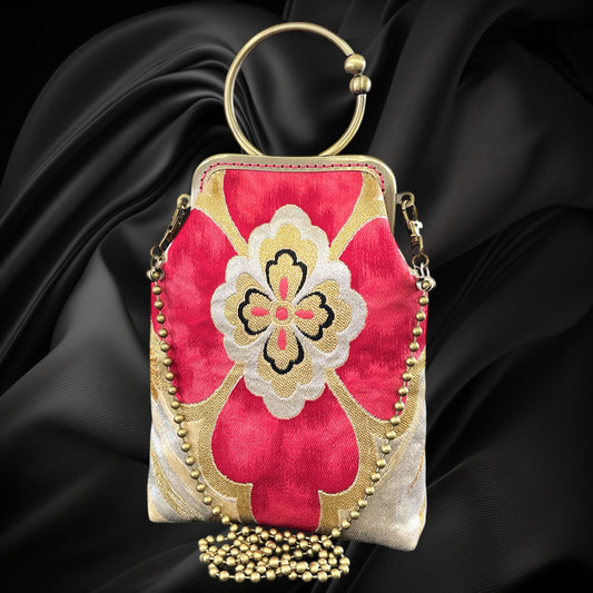 着物サコッシュ  スマホバッグ  [No.1763]