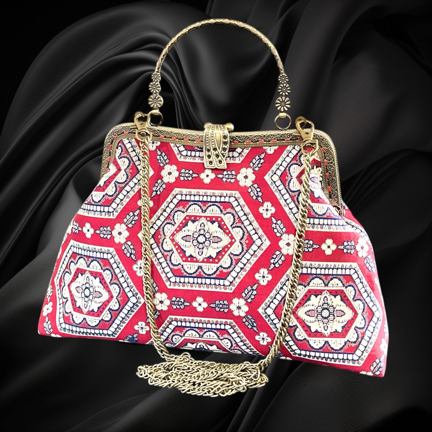Kimono remake bag [No.1777]