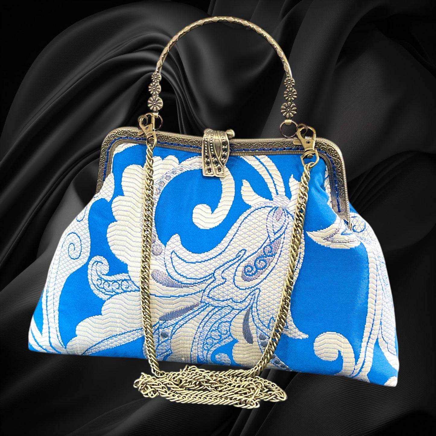 Kimono remake bag [No.1778]