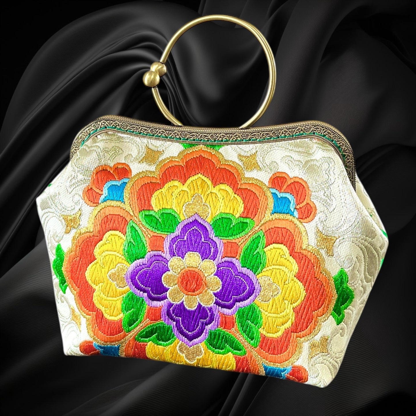 Kimono remake bag [No.1825]