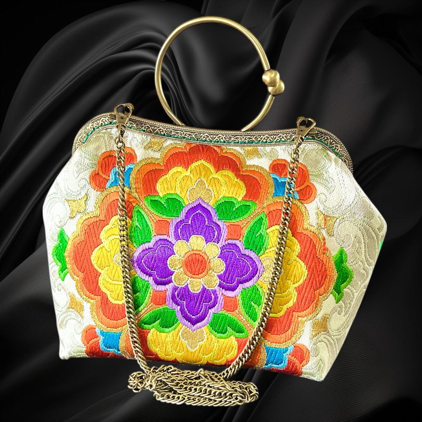 Kimono remake bag [No.1825]