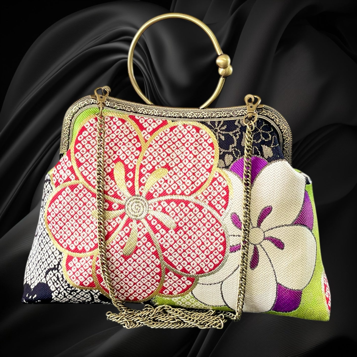 Kimono remake bag [No.1821]