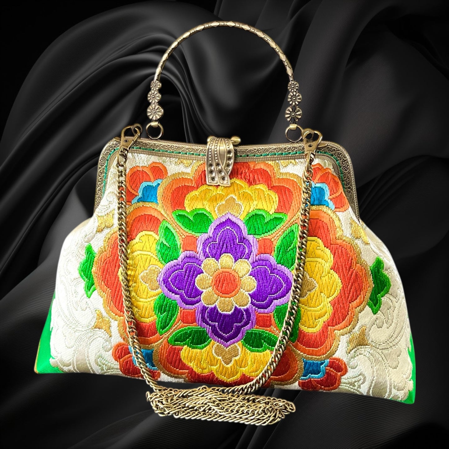 Kimono remake bag [No.1819]