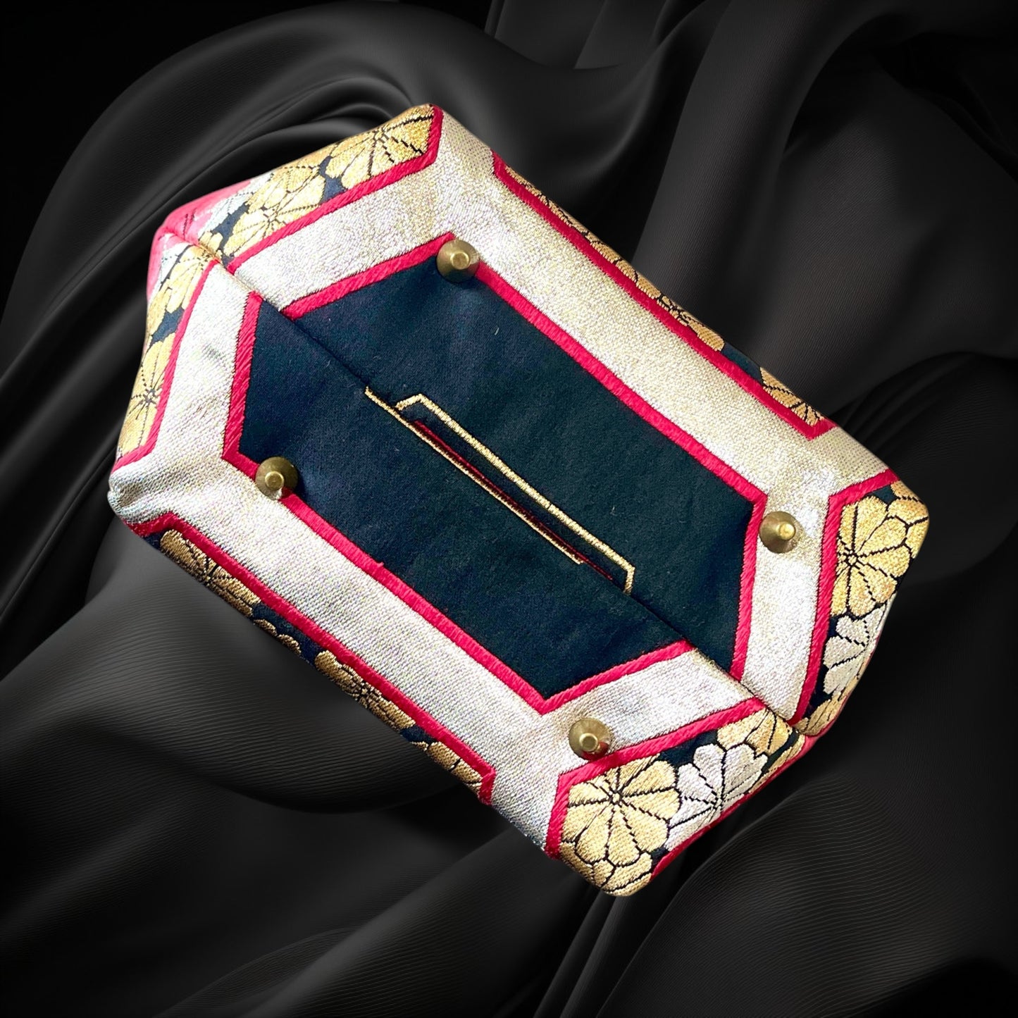 着物リメイクバンブーバッグ [No.1846]