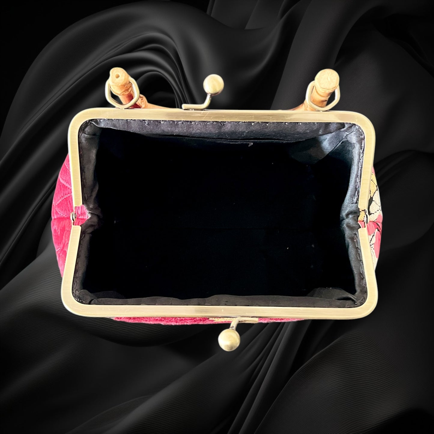 着物リメイクバンブーバッグ [No.1846]