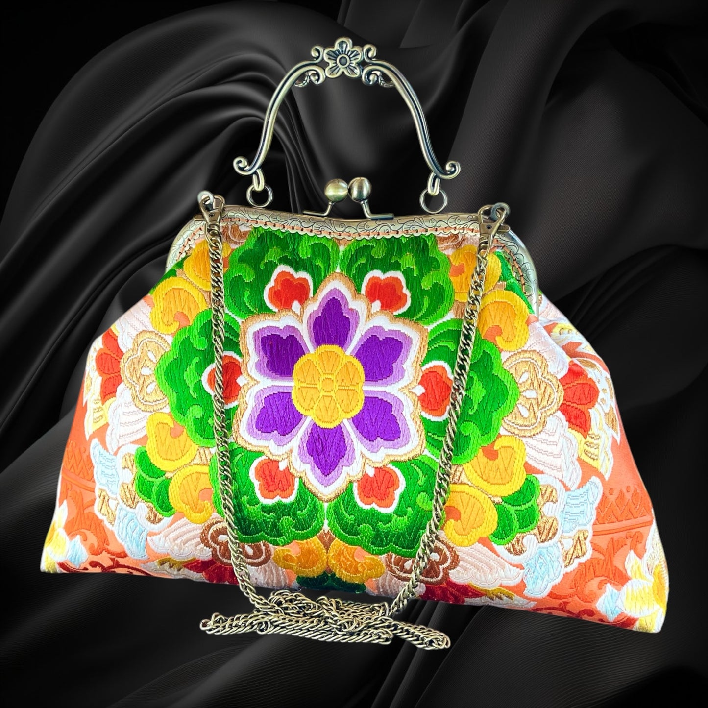 Kimono remake bag [No.1834]