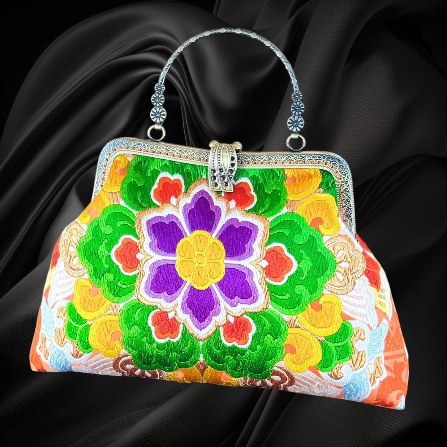 着物リメイクバッグ [No.1843]