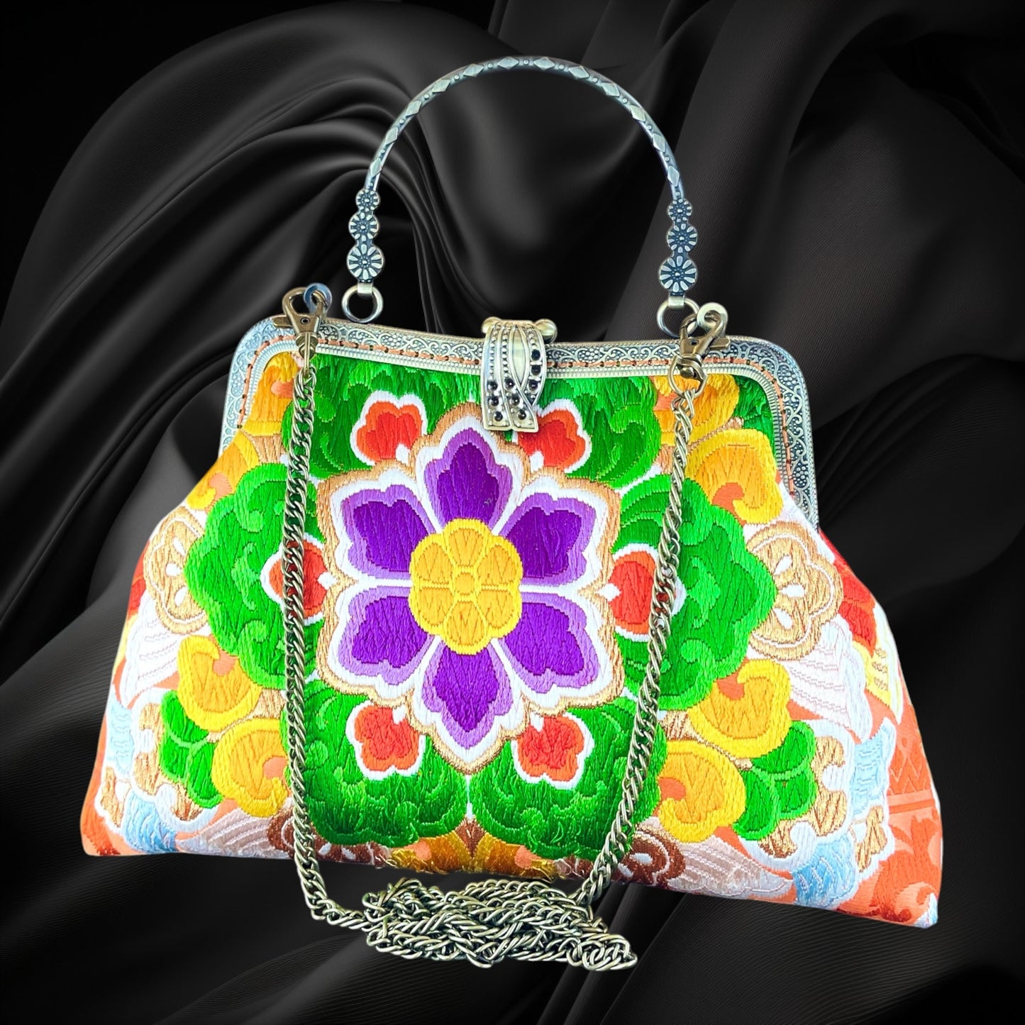 着物リメイクバッグ [No.1843]