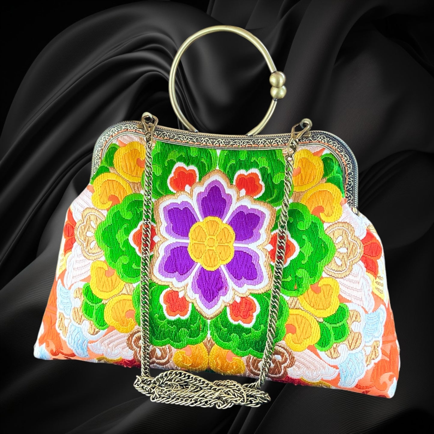 Kimono remake bag [No.1838]