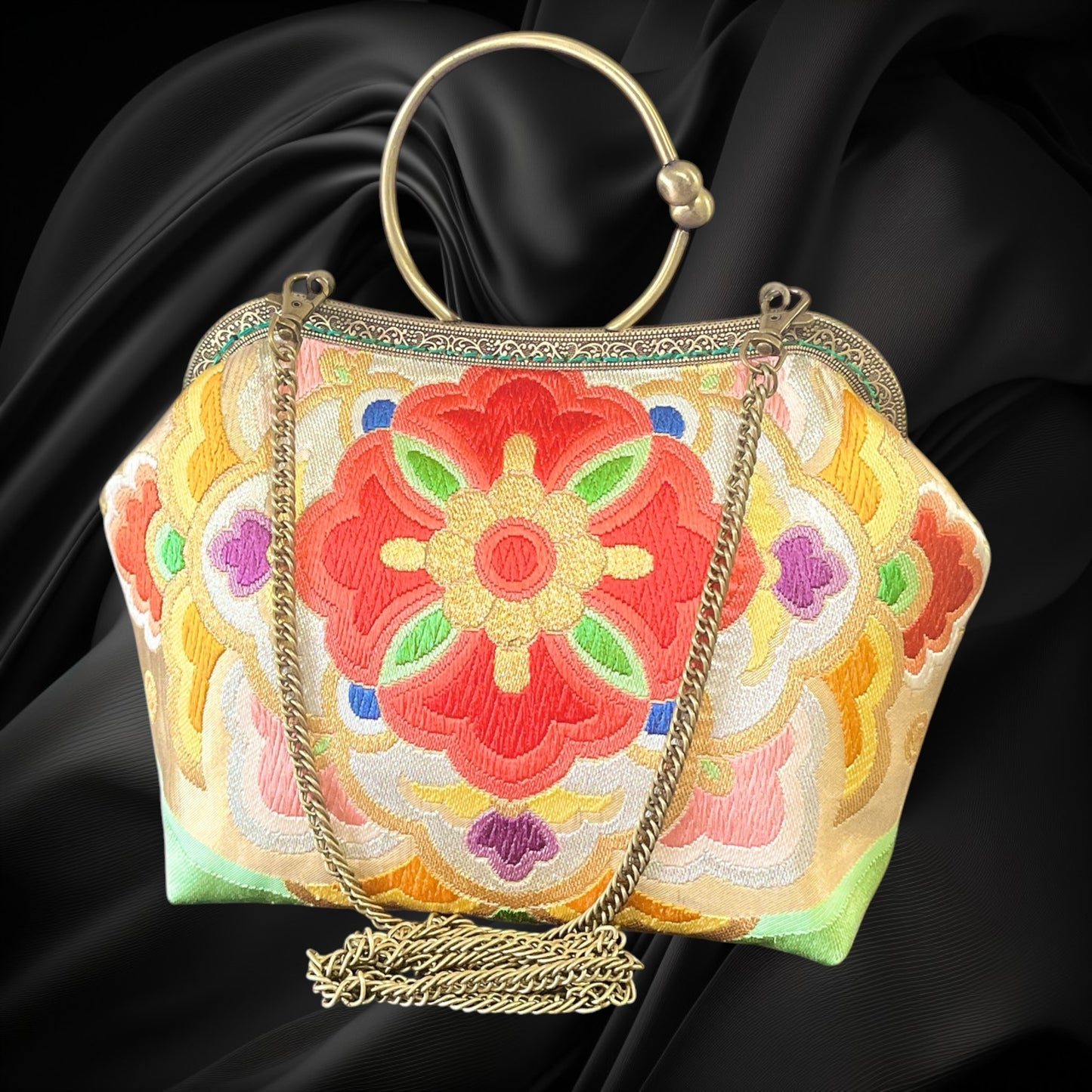 着物リメイクバッグ [No.1856]