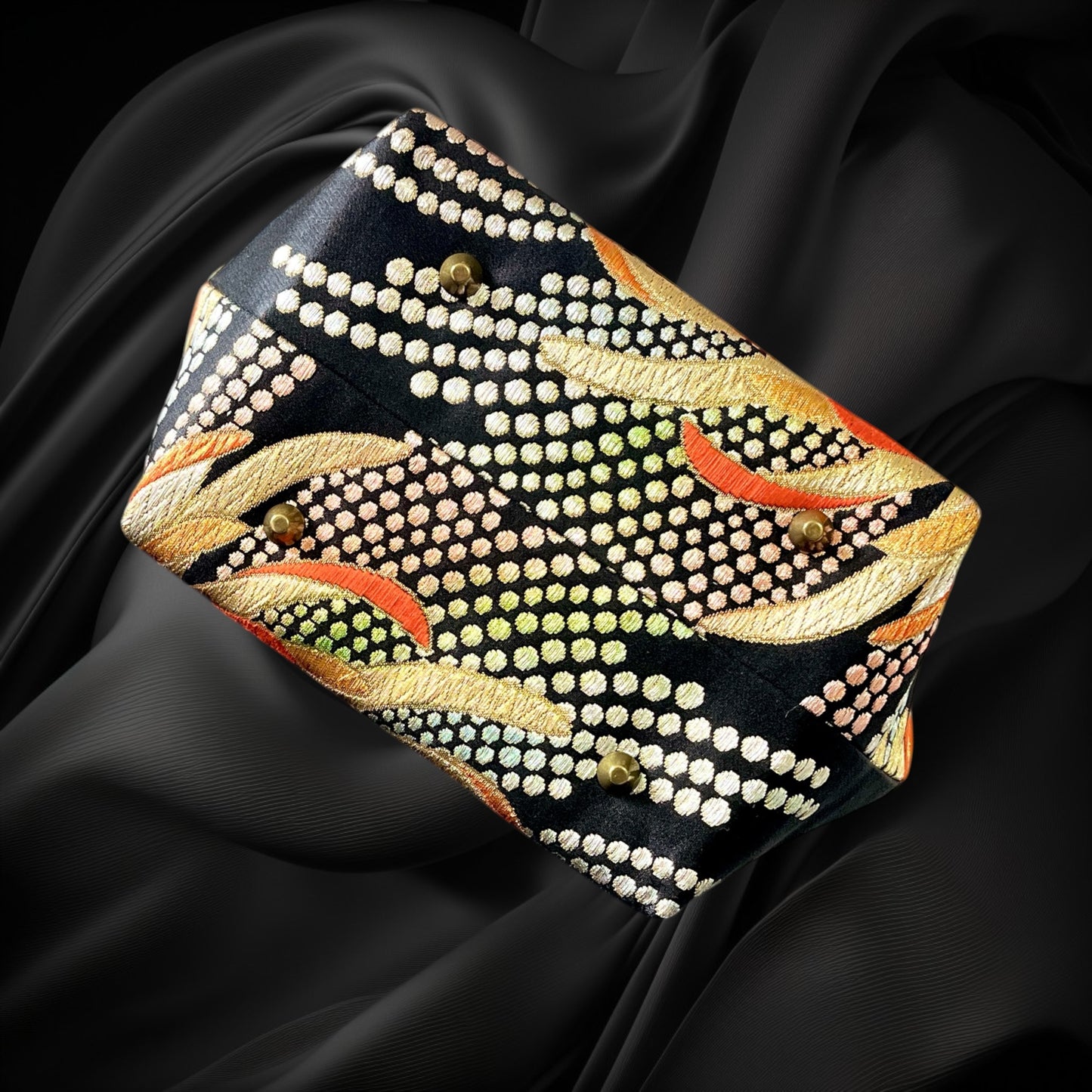 着物リメイクバンブーバッグ [No.1888]