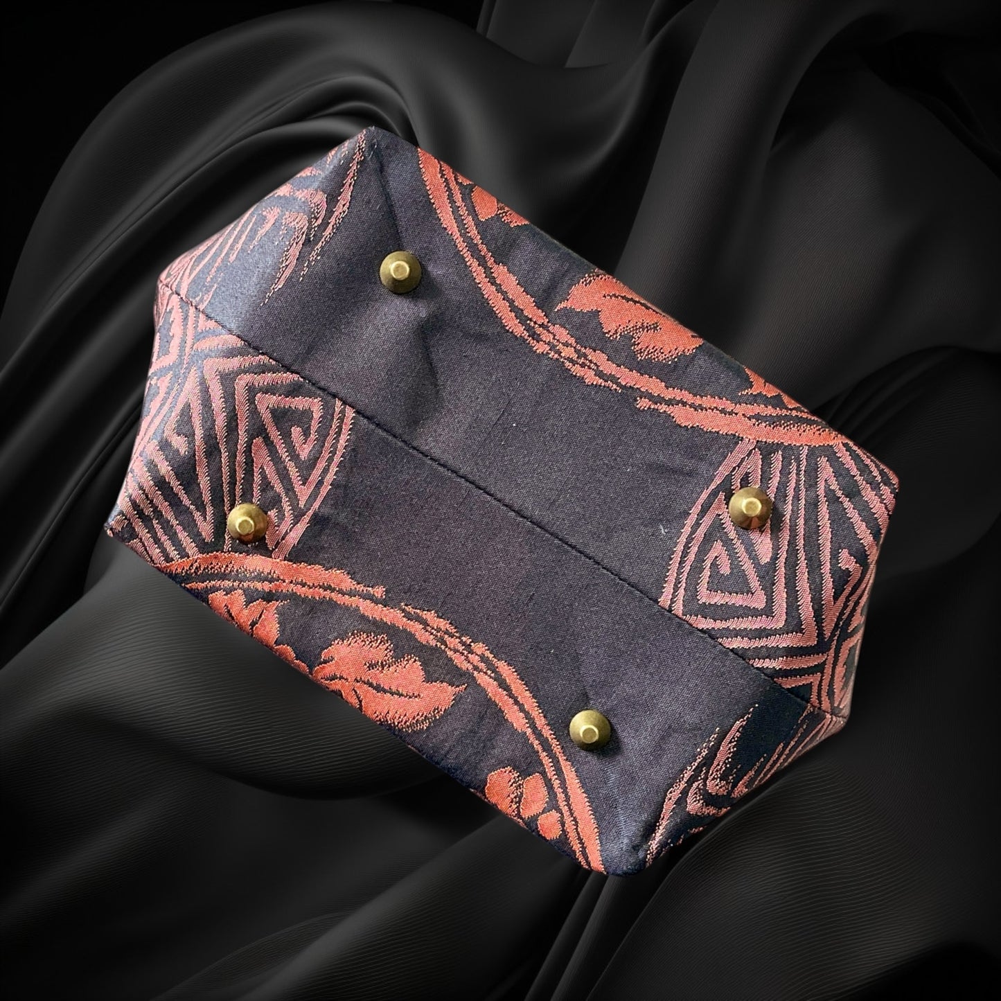 着物リメイクバンブーバッグ [No.1887]