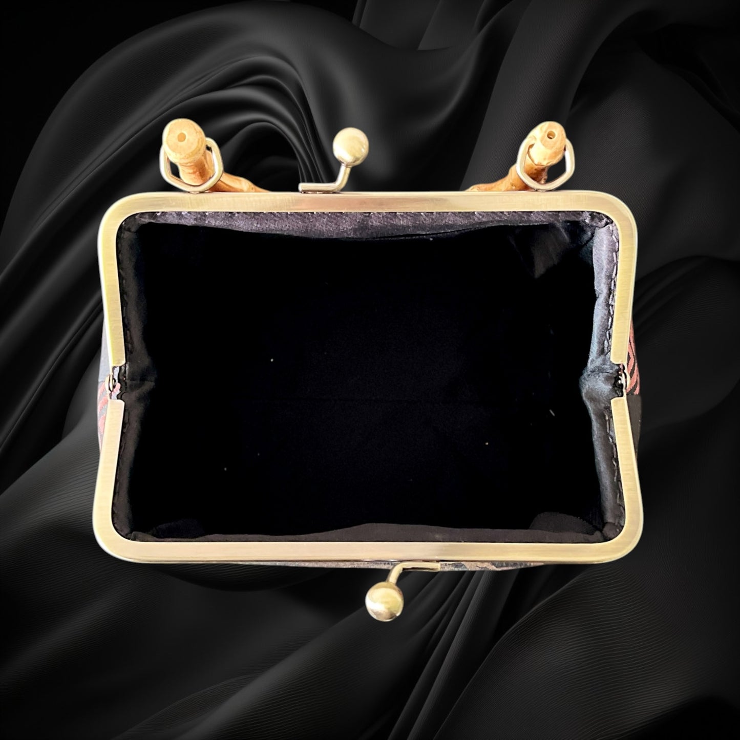 着物リメイクバンブーバッグ [No.1887]