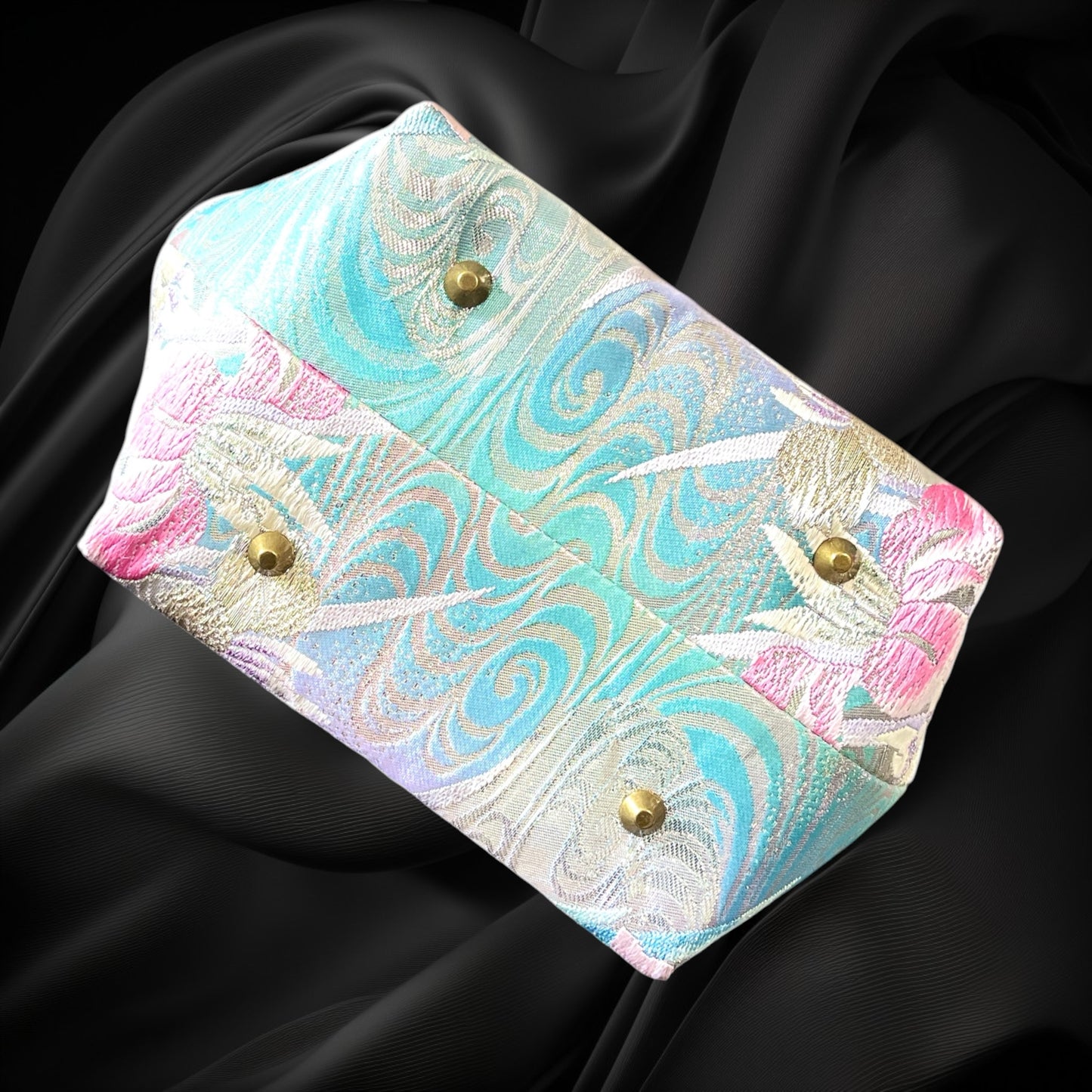 着物リメイクバンブーバッグ [No.1906]