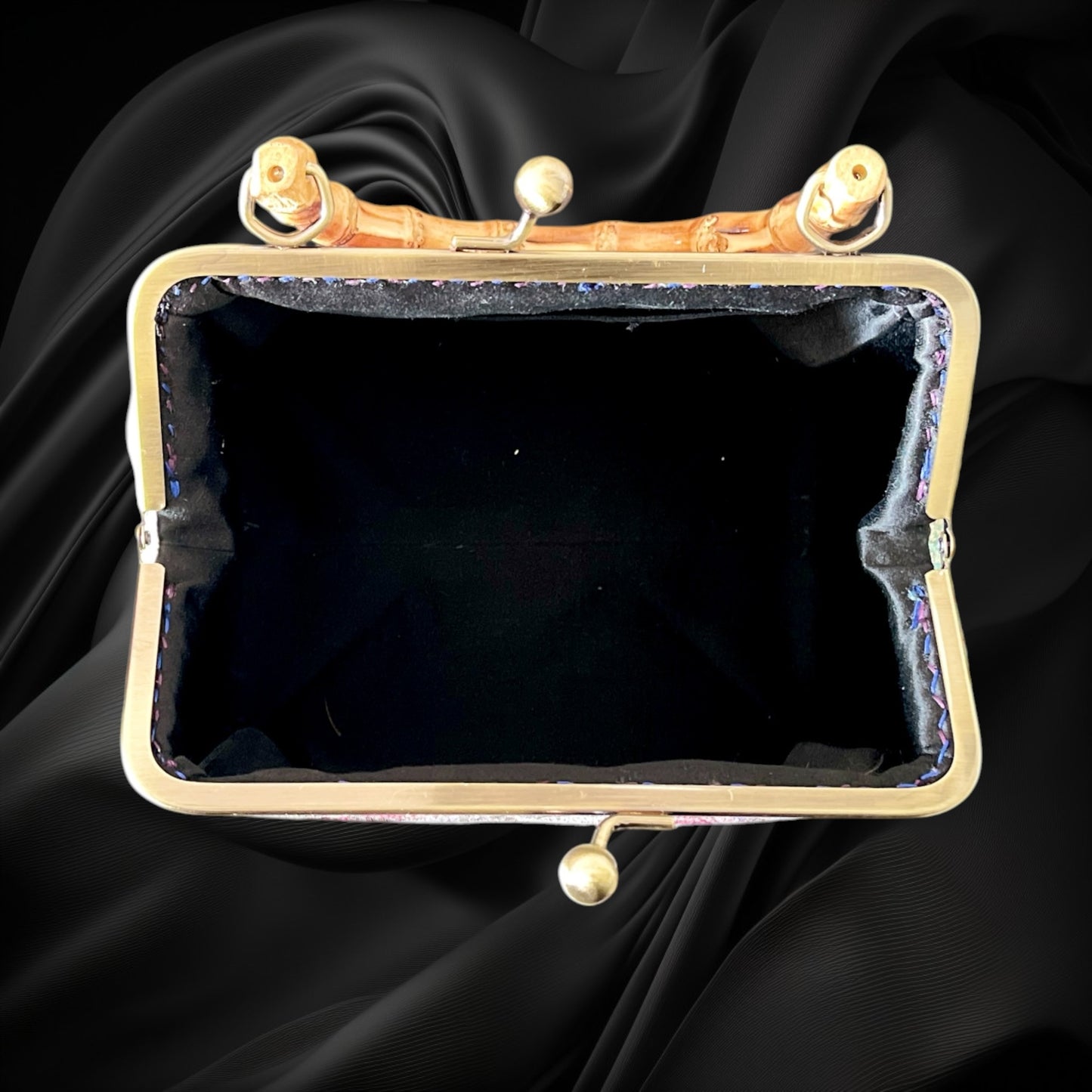 着物リメイクバンブーバッグ [No.1906]