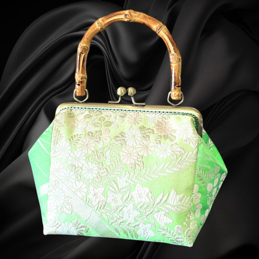 着物リメイクバンブーバッグ [No.1905]