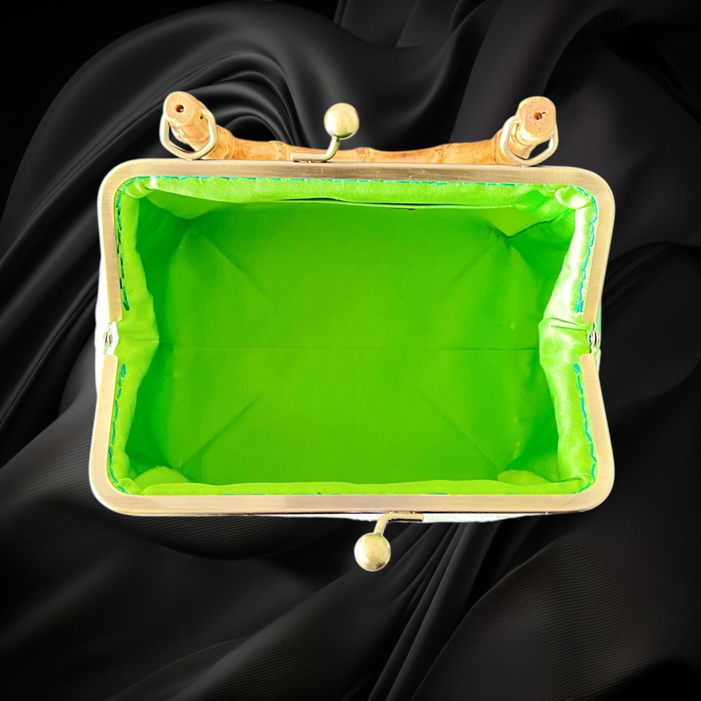 着物リメイクバンブーバッグ [No.1905]