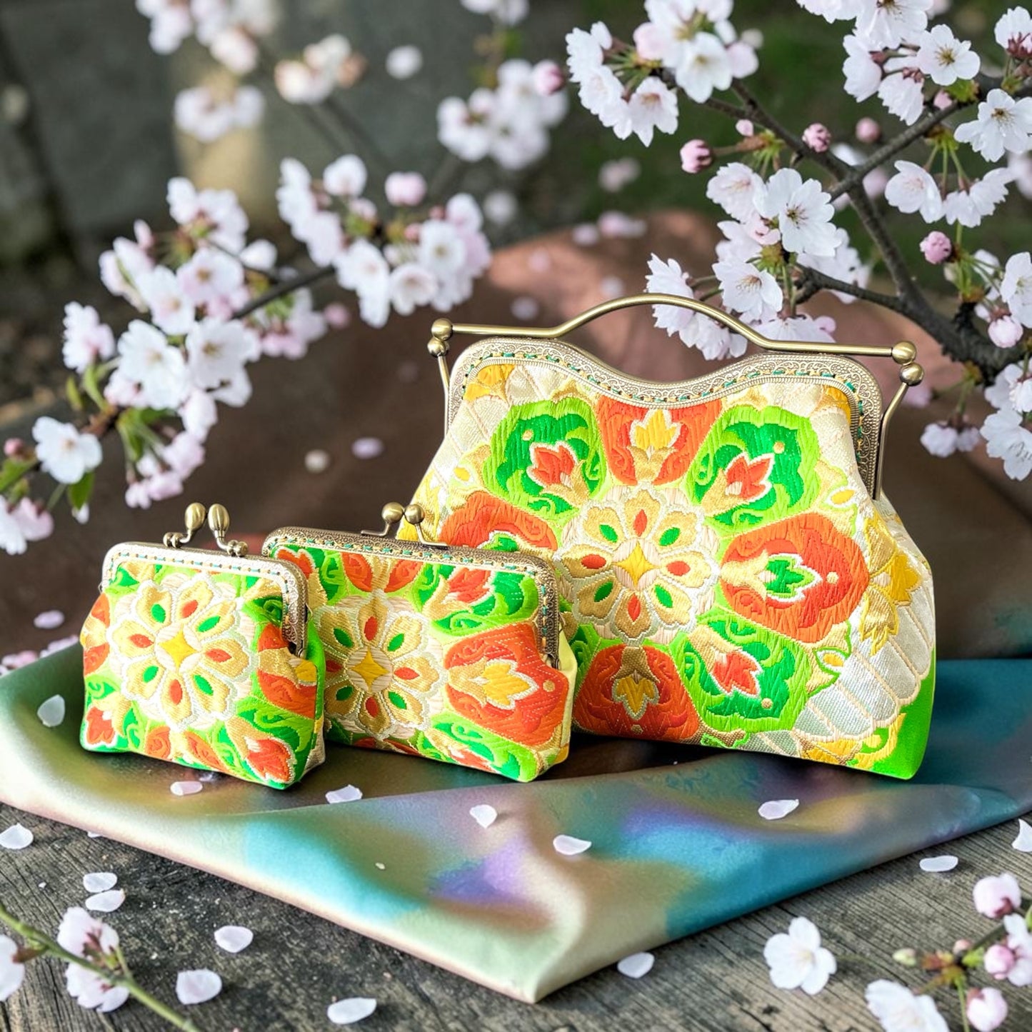 着物リメイクバッグ [No.1899]