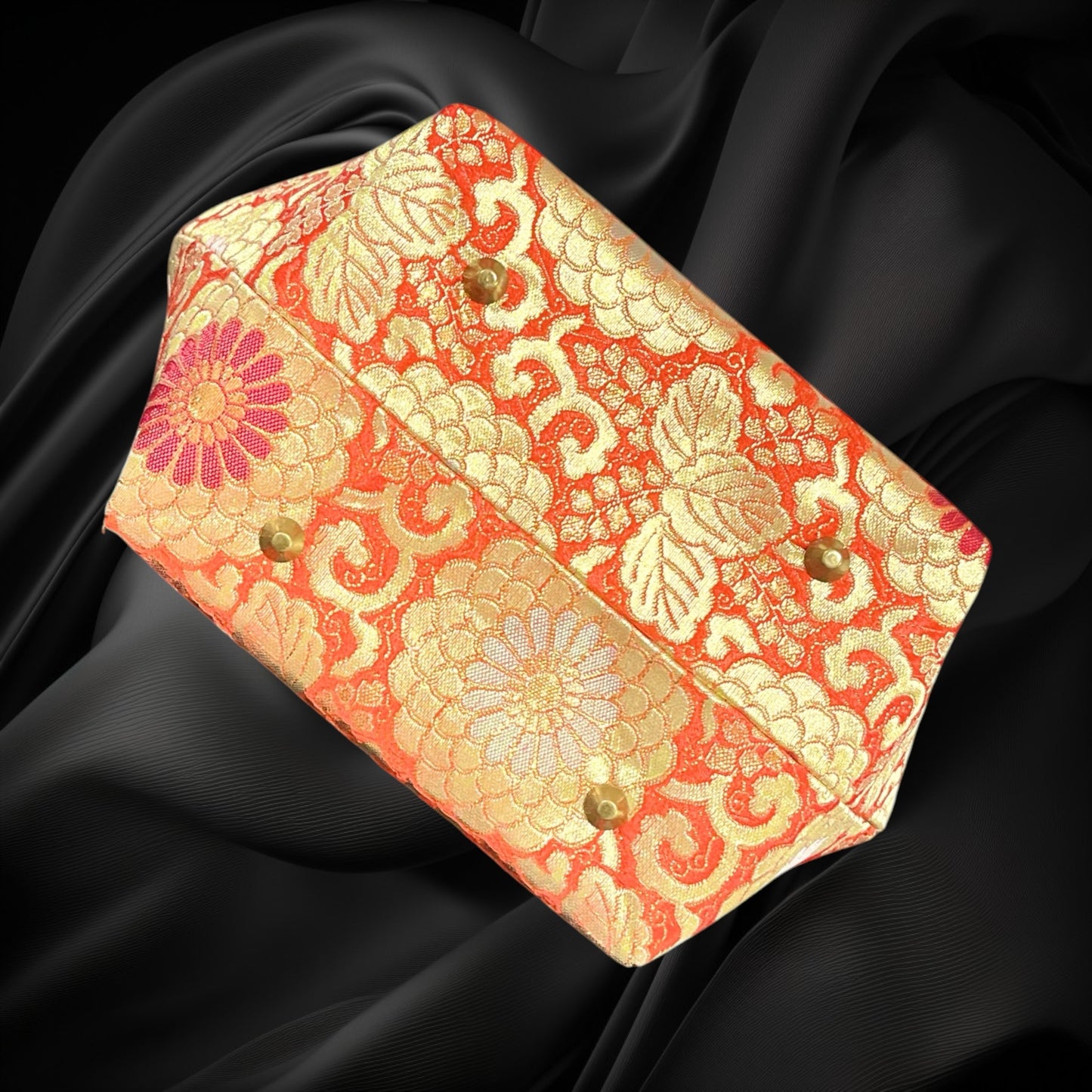 Kimono remake bamboo bag [No.2047]