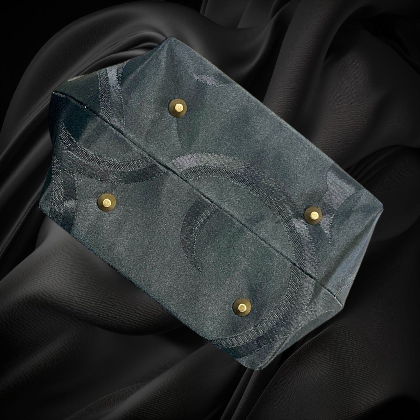 Kimono remake bamboo bag [No.2048]