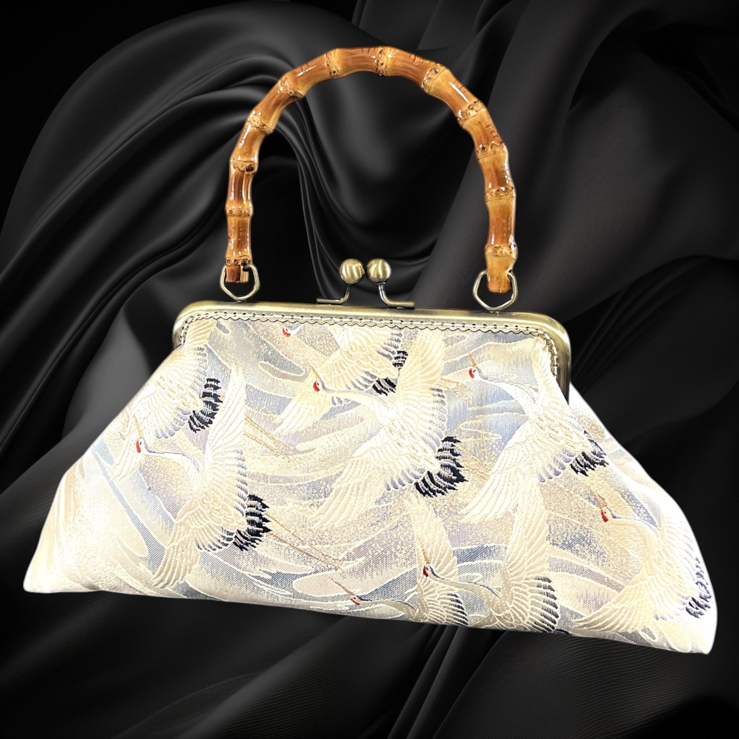 着物リメイクバンブーバッグ [No.2132]