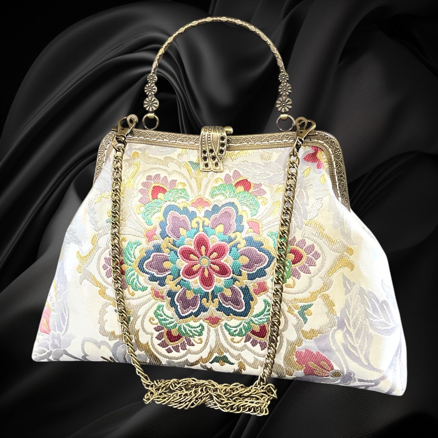 Kimono remake bag [No.2137]