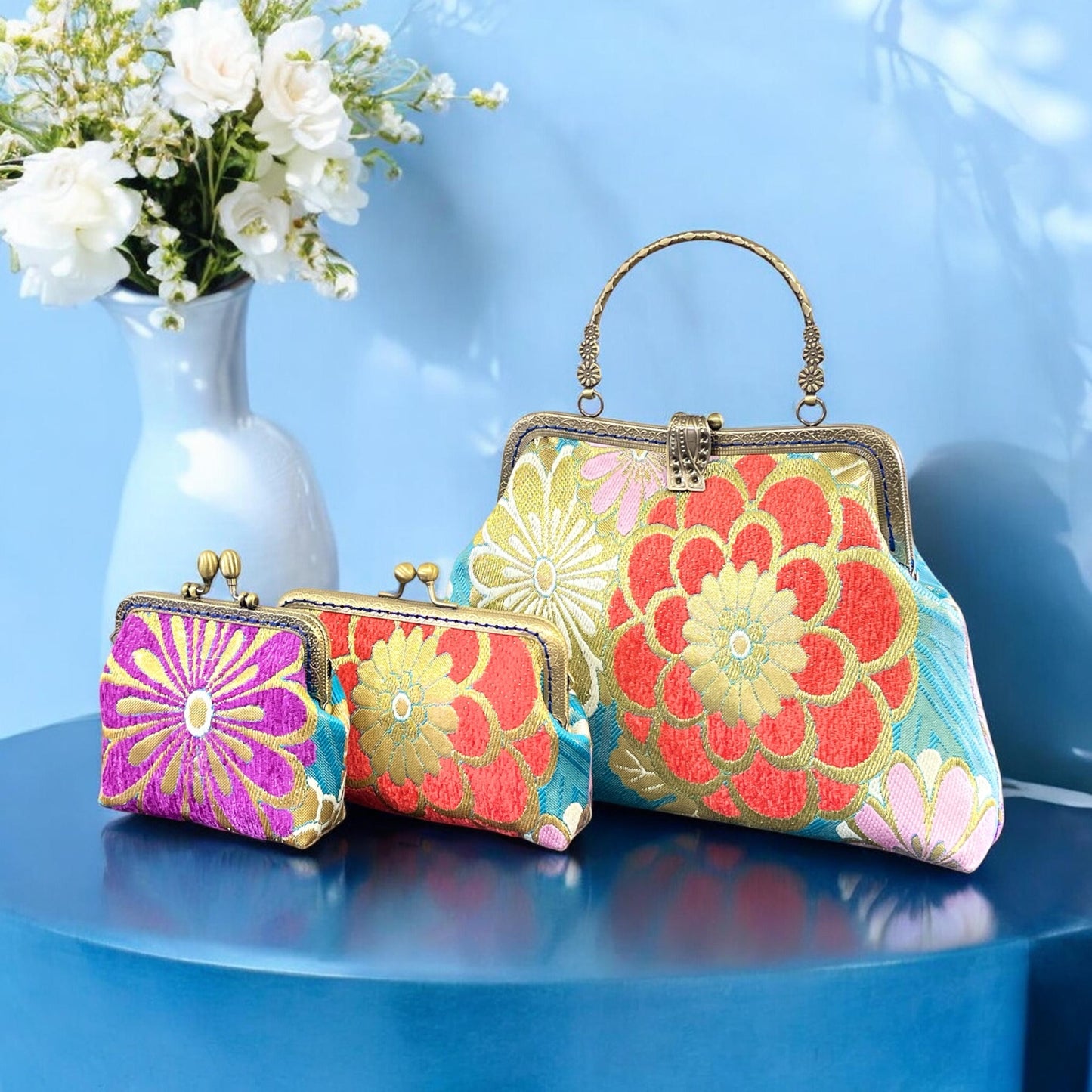 Kimono remake bag [No.2136]