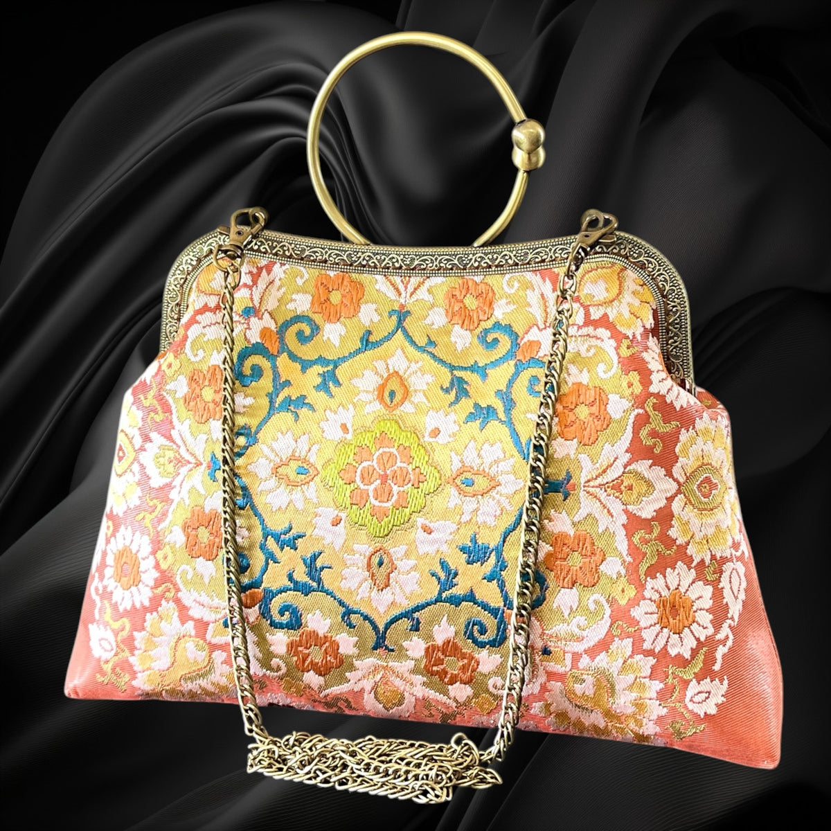 Kimono remake bag [No.2201]