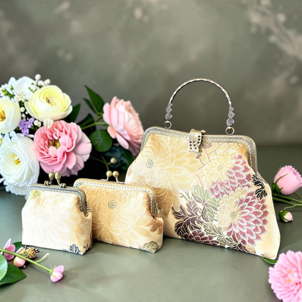 Kimono remake bag [No.2211]